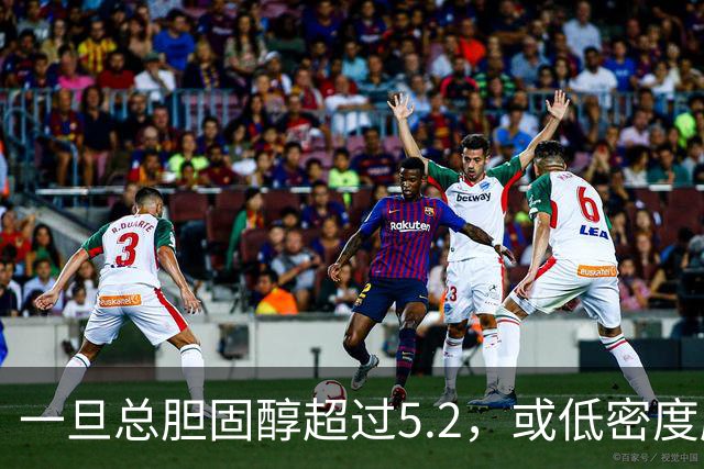 一旦总胆固醇超过5.2，或低密度脂蛋白超过3.4，建议少碰3类食物